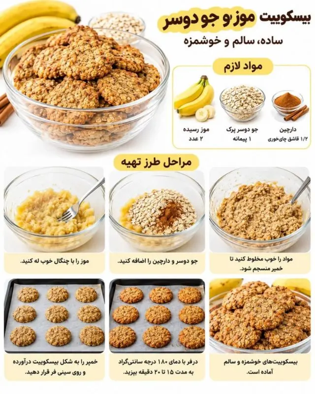 طرز تهیه چند مدل بیسکوییت خانگی آسان برای بچه ها و بزرگسالان