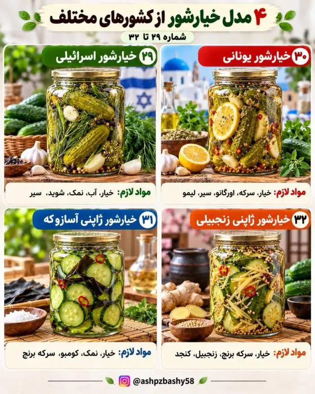 تصویر مرتبط با معرفی ۴۰ مدل خیارشور از طعمهای تند تا شیرین و ادویهای در جهان