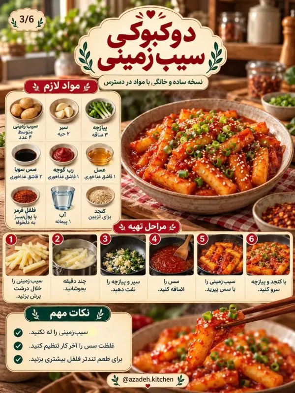 طرز تهیه ۵ مدل غذای کره ای با مواد اولیه ایرانی