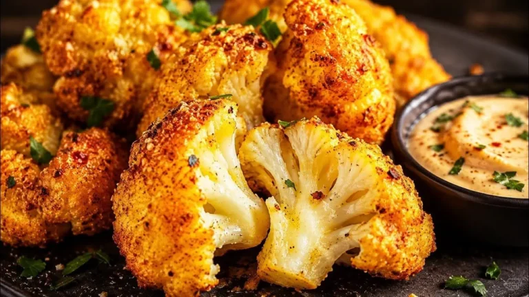 گل کلم سوخاری در ایرفرایر؛ گل کلم سوخاری خوشمزه و ترد آماده سرو