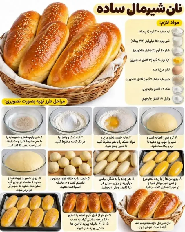 نان قندی ترد و شیرین