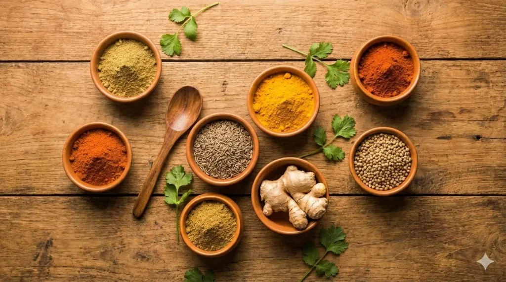 آسیاب کردن زیره سبز و تخم گشنیز برای تهیه ادویه آبگوشت