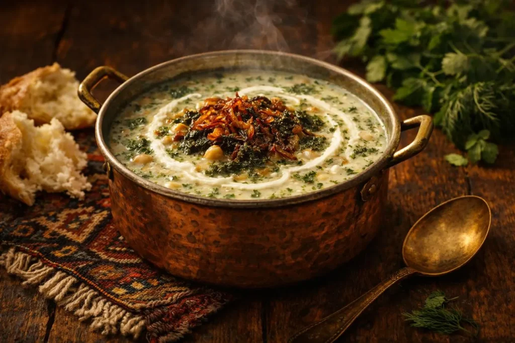 تصویر مرتبط با طرز تهیه آش آبکشی قوچان؛ آش محلی بدون حبوبات با طعم ترش و دلپذیر