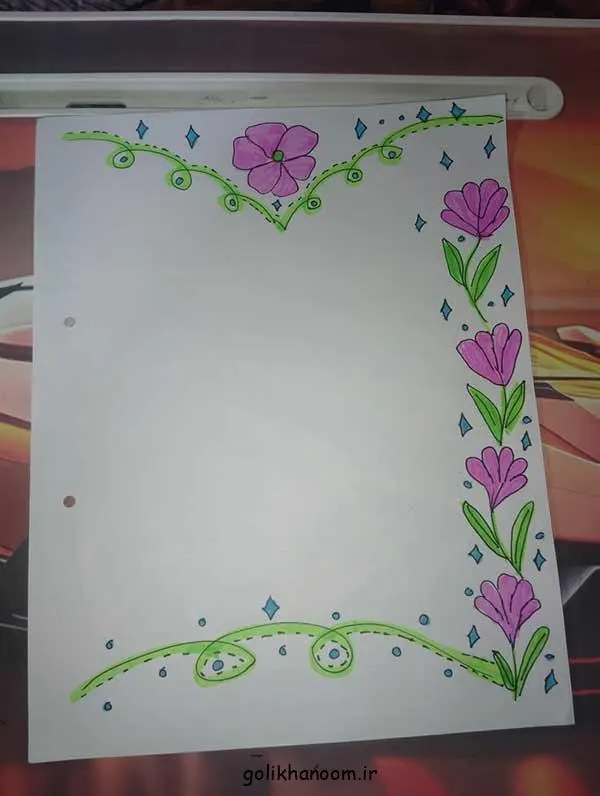 تصویر مرتبط با ایدههای ساده و جذاب برای تزیین برگه آچار با مداد رنگی