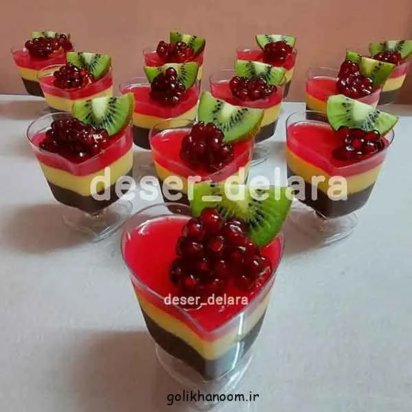 تصویر مرتبط با ایده‌های خلاقانه تزیین ژله یلدا برای مدرسه با طرح‌های رنگارنگ