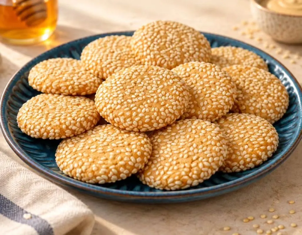 کوکی ارده و عسل؛ میان‌وعده‌ای ساده و مقوی