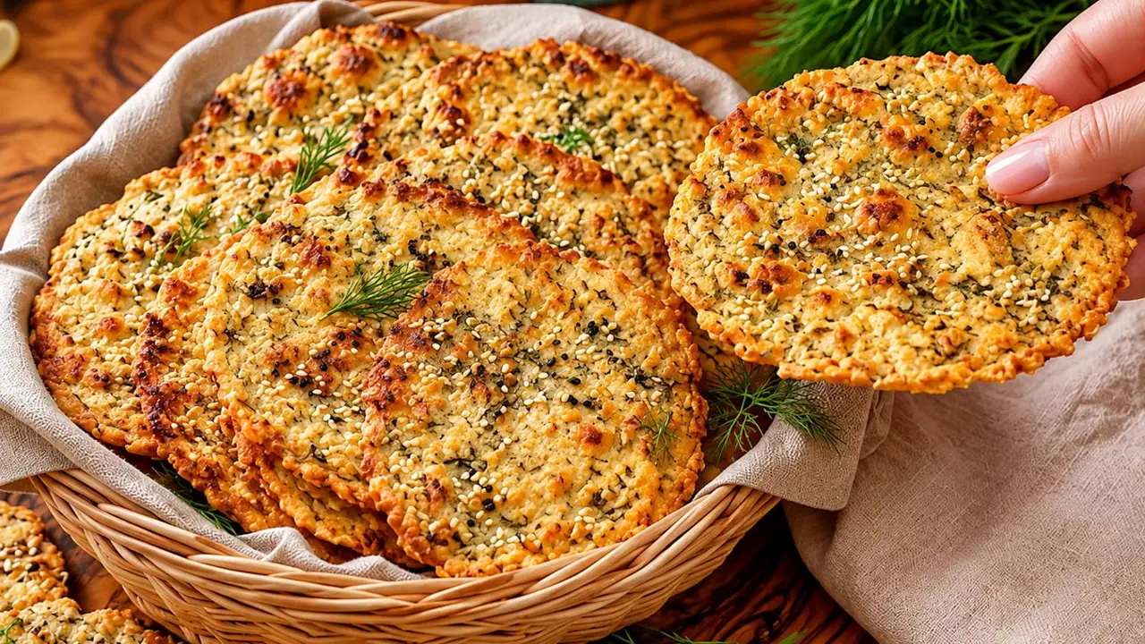 نان فلت برد رژیمی بدون آرد با جو دوسر و پنیر کم‌چرب