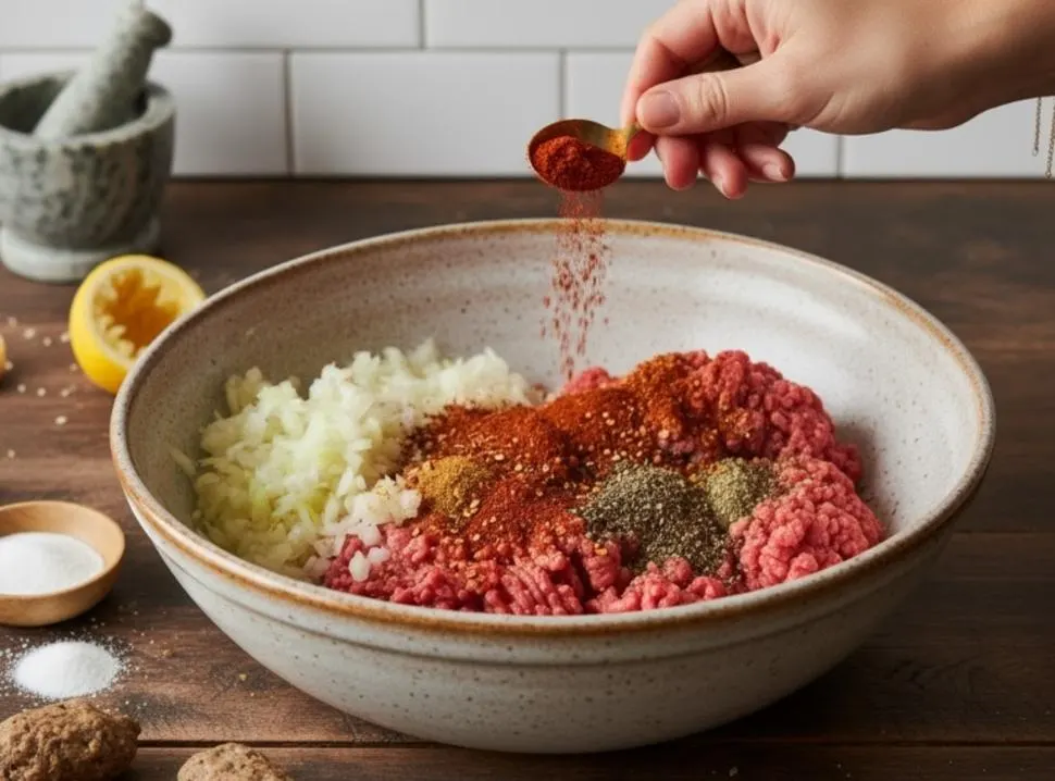 تصویر مرتبط با طرز تهیه کباب تسبیحی مهرهای؛ کباب دو رنگ و مجلسی با طعمی بینظیر