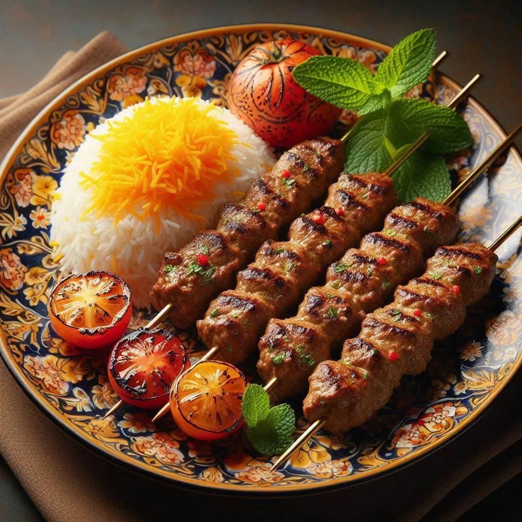 تصویر مرتبط با طرز تهیه کباب تسبیحی مهرهای؛ کباب دو رنگ و مجلسی با طعمی بینظیر