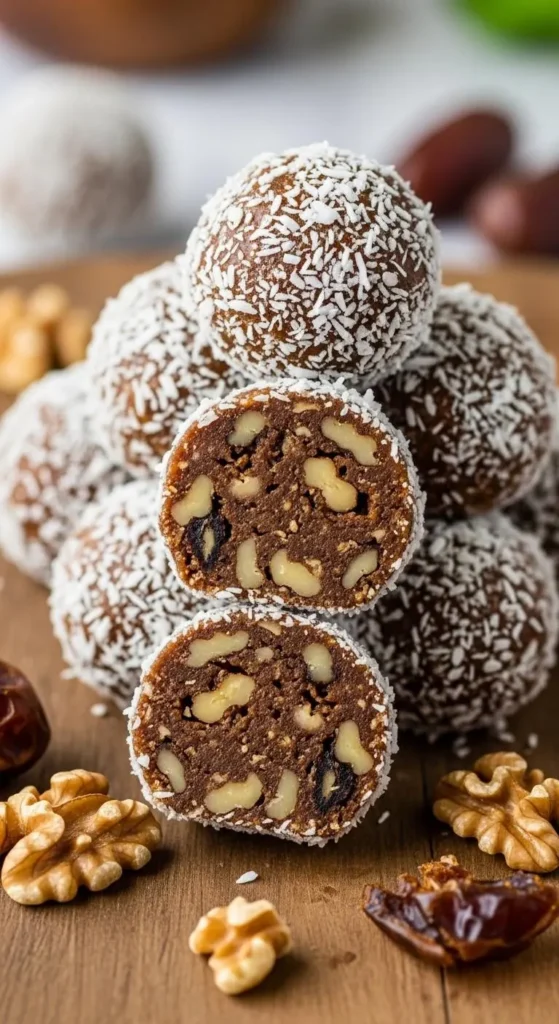 دسر خرمایی با پوشش پودر کاکائو