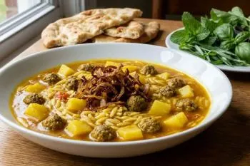خوراک سیب زمینی و گوجه فرنگی خوشمزه در قابلمه