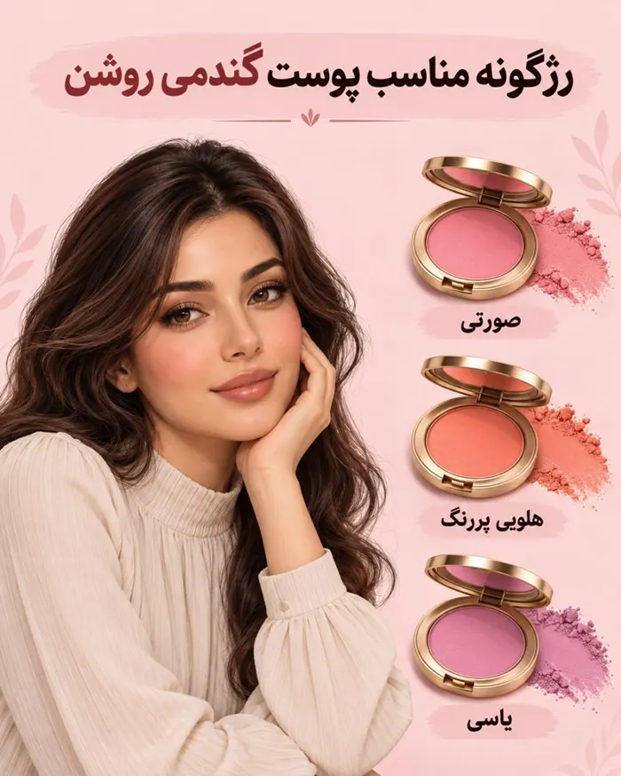 رژگونههای مناسب برای پوستهای روشن و گندمی