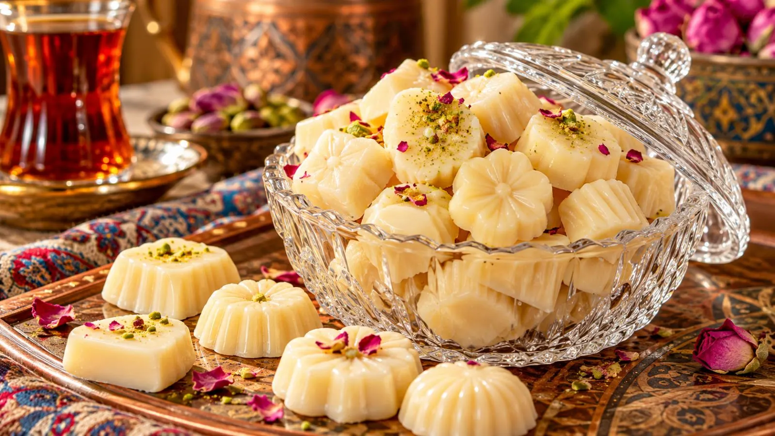 تهیه آبنبات شیری کاراملی خانگی؛ آبنبات شیری کاراملی خانگی با بافت تر