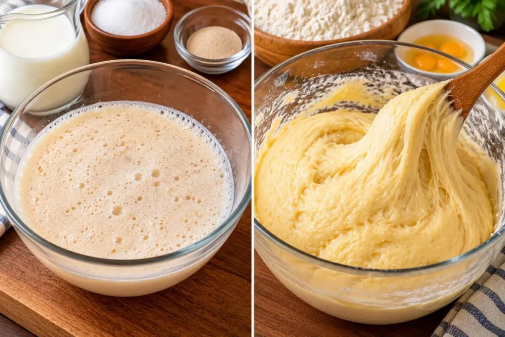 مراحل آماده‌سازی خمیر شیرینی دانمارکی نرم