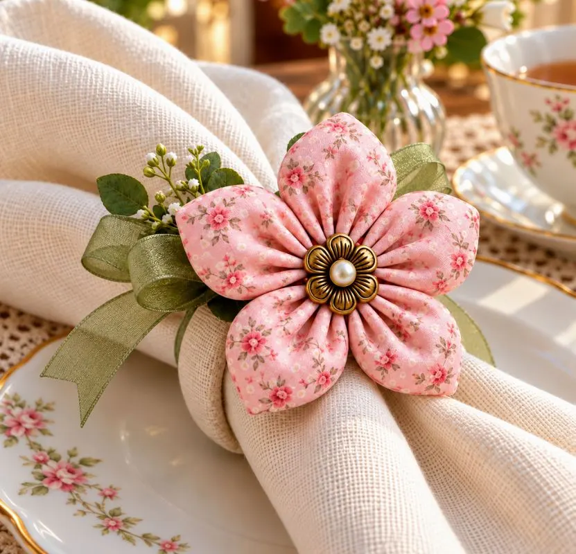 تصویر مرتبط با ساخت گل‌های تزیینی پارچه‌ای لاکچری در ۶ مرحله ساده