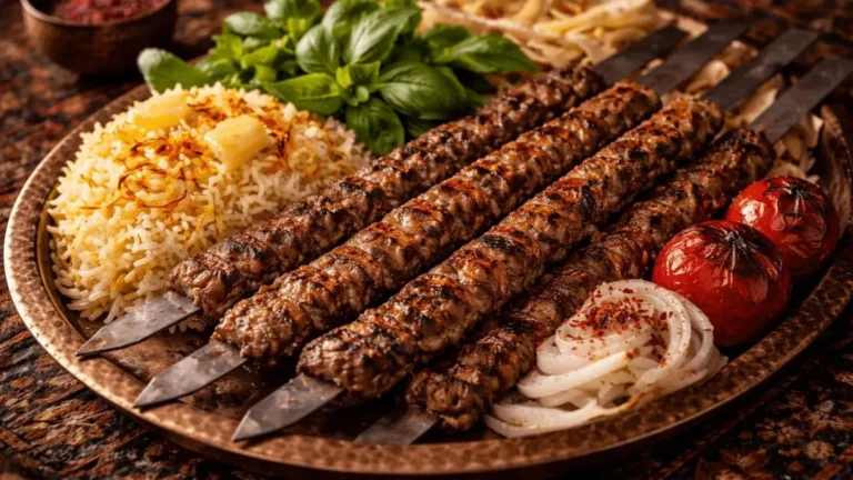 کباب لقمه خانگی با بافت نرم و رنگ طلایی در تابه