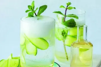 شربت سکنجبین ملس؛ شکر، سرکه، آب و نعناع تازه برای تهیه شربت سکنجبین