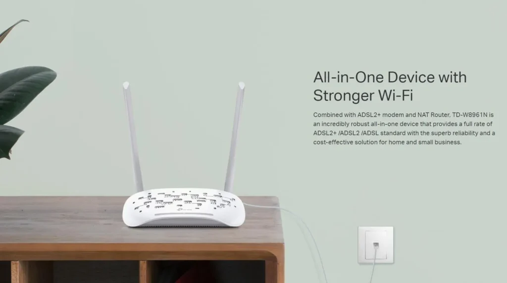 مودم ADSL دی لینک با دو آنتن خارجی