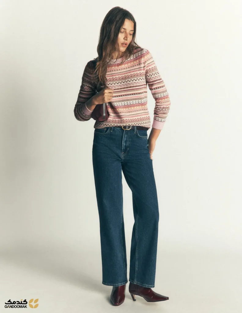 پلیور Edie Fair Isle صورتی