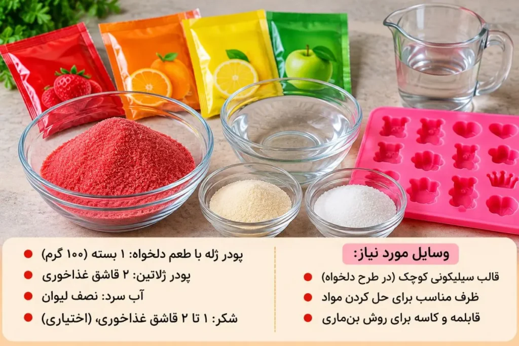 قالب سیلیکونی برای تهیه پاستیل خانگی