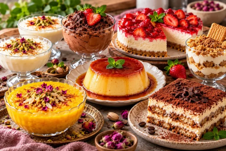 آموزش تهیه ۷ دسر محبوب؛ تصویری از ۷ دسر خوشمزه و پرطرفدار با طعم‌های
