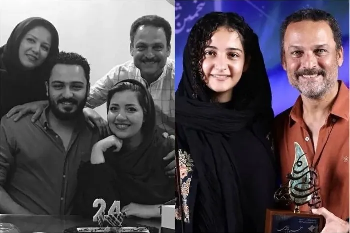 پردیس احمدیه در کنار پدر و مادرش