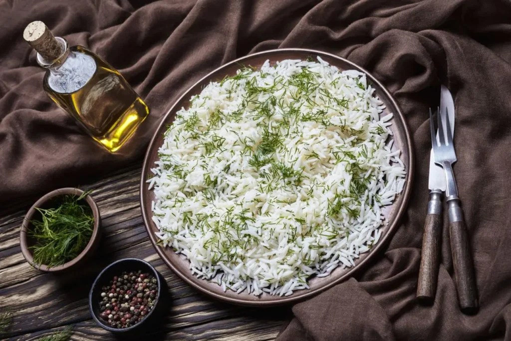 تصویر مرتبط با طرز تهیه شوید پلو با تن ماهی به سبک بندری؛ غذایی خوشطعم و سریع