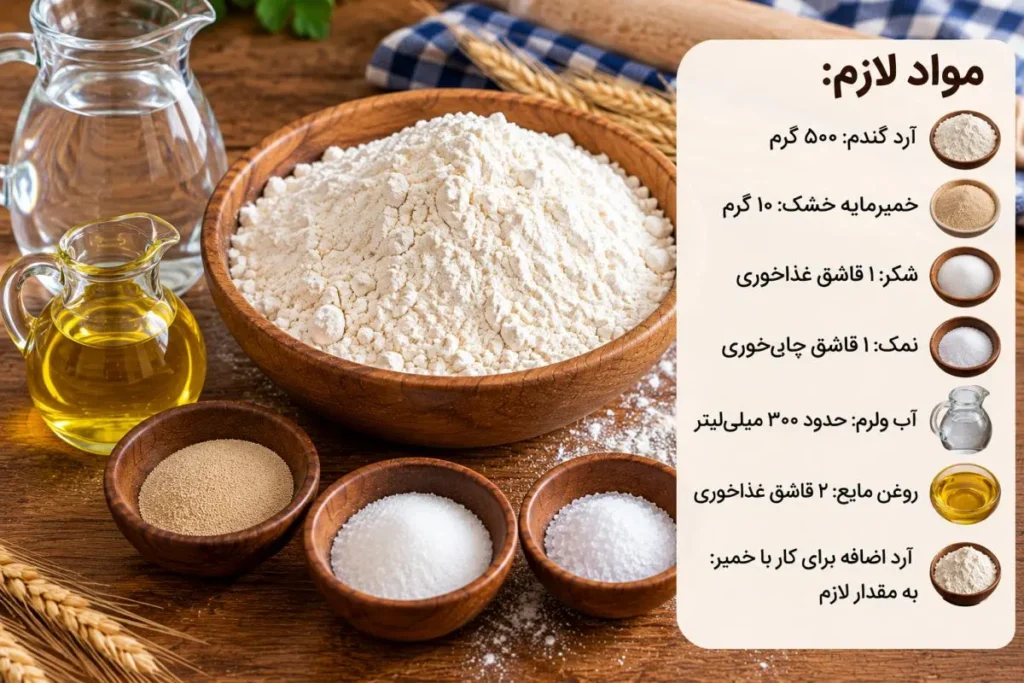 مراحل تهیه نان بولیو مکزیکی به صورت تصویری