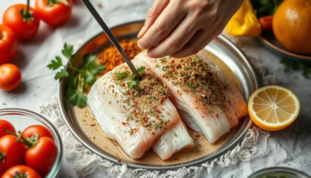 تصویر مرتبط با طرز تهیه ماهی سفید با سس شیر و زعفران؛ غذای مجلسی با عطر و طعمی دلپذیر