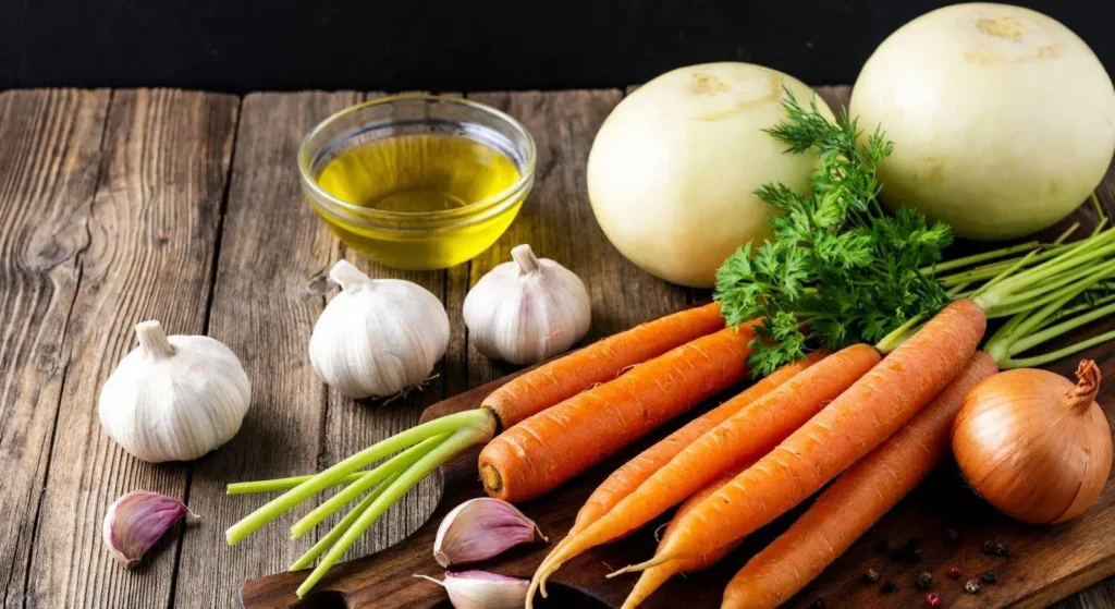 تصویر مرتبط با طرز تهیه سوپ شلغم و هویج؛ یک غذای گرم و مغذی برای روزهای سرد