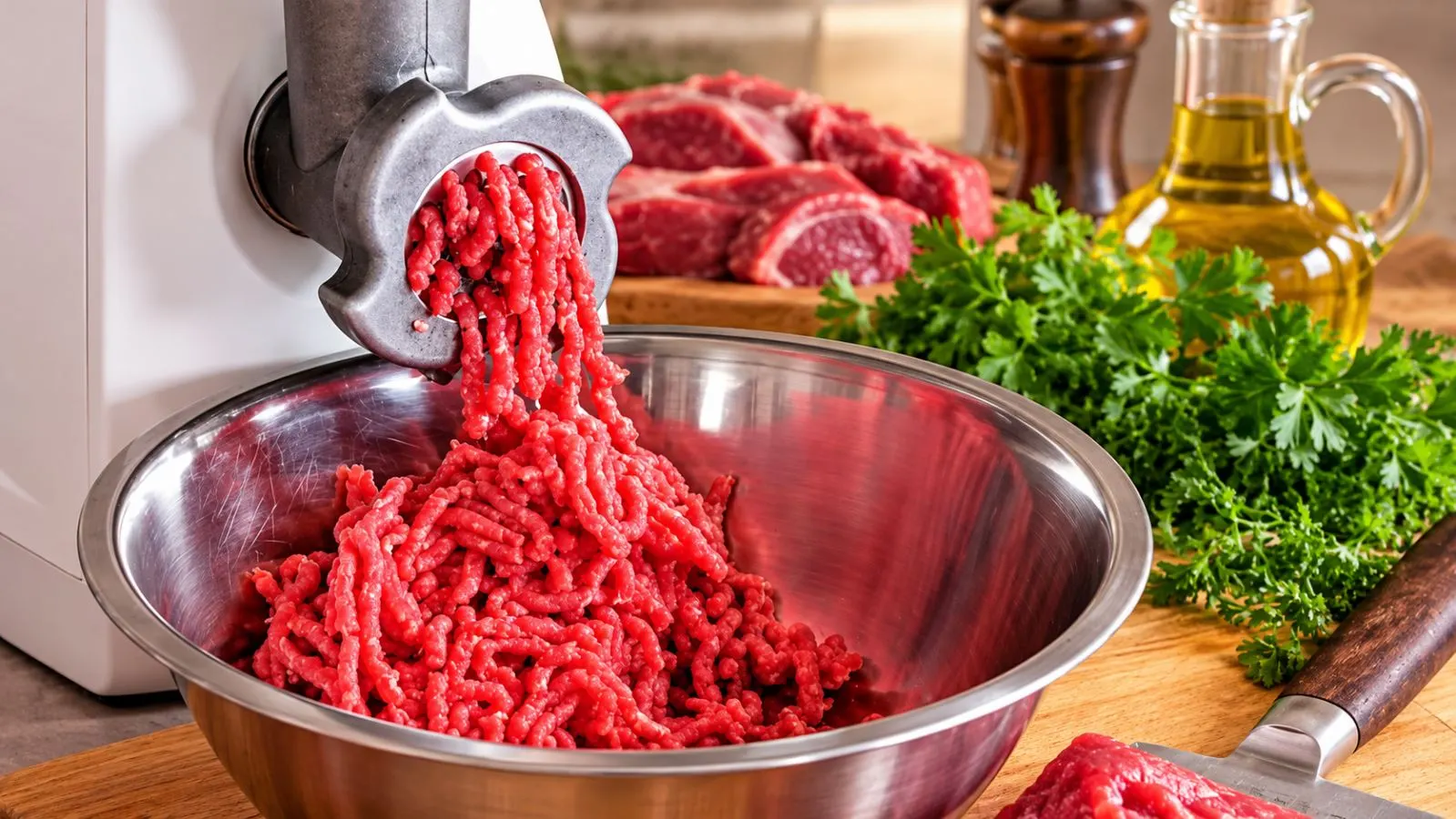 تیغه چرخ گوشت؛ تیغه تیز شده چرخ گوشت برای برش بهتر گوشت