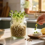 ۷ گیاه سریعالرشد برای برداشت؛ تصویر سبزیهای تازه و جوانههای خور