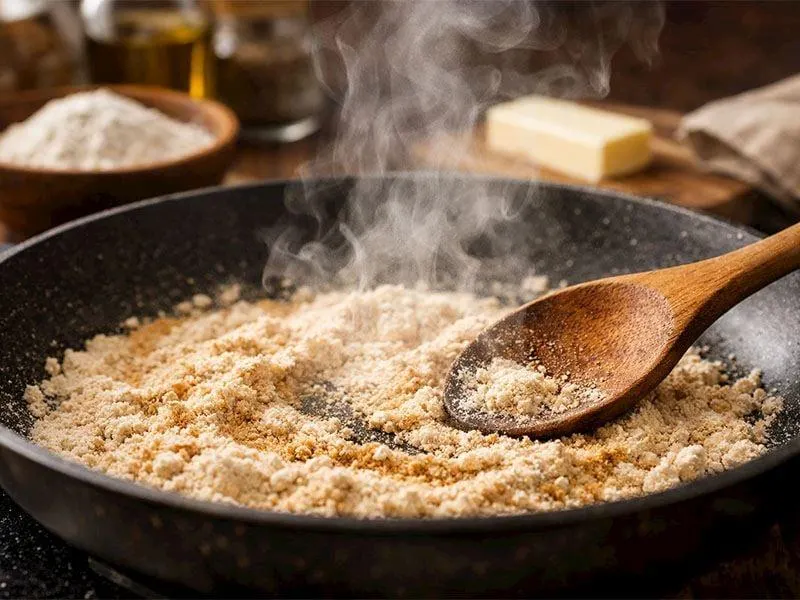 تصویر مرتبط با طرز تهیه حلوا کاسه شیرازی؛ دسر سنتی نرم و معطر با گلاب و زعفران