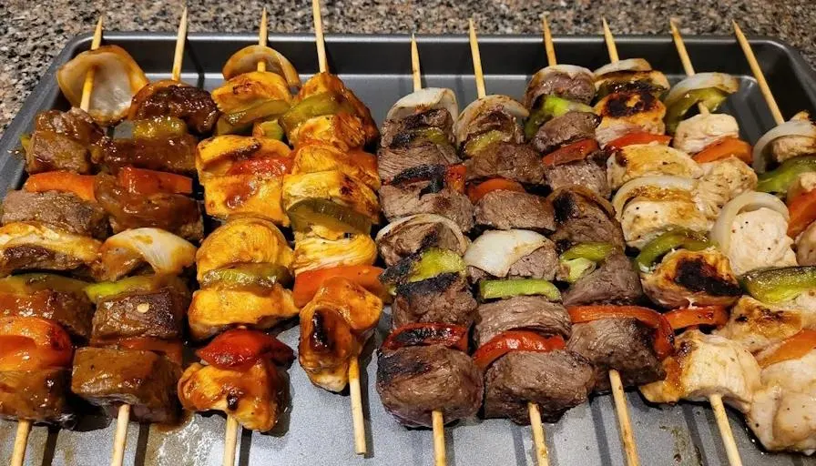 تصویر مرتبط با طرز تهیه کباب قفقازی نرم و آبدار با طعم بینظیر رستورانی