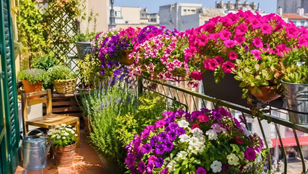 تصویر مرتبط با راهنمای جامع برای گل دهی فراوان گل اطلسی در گلدان و باغچه