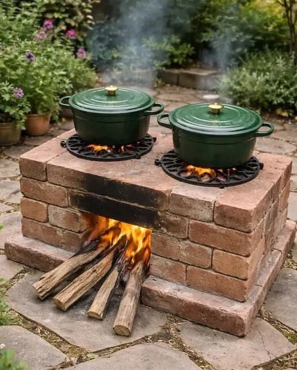 تصویر مرتبط با ساخت منقل باغی با بلوک سیمانی؛ روشی ساده و اقتصادی