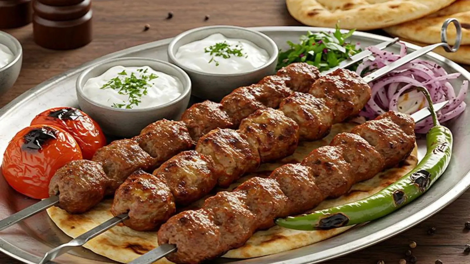 کوفته کباب ترکیه ای با ادویه‌های مخصوص و طعمی رستورانی