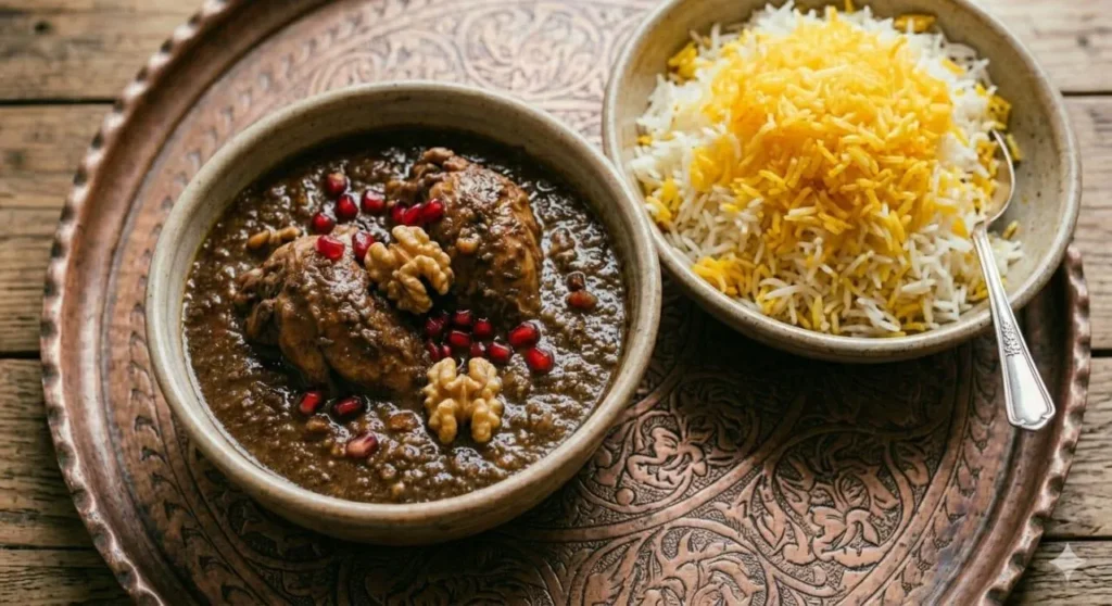 تصویر مرتبط با دستور پخت خورش گل کلم شمالی با طعم رب انار و سبزیهای معطر
