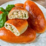 پیراشکی مرغ با خمیر جادویی نرم و طلایی