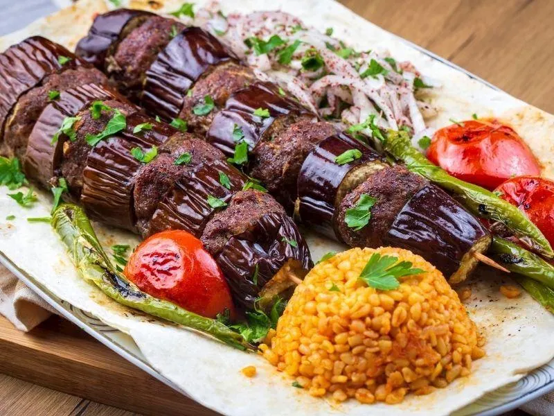 تصویر مرتبط با طرز تهیه کباب بادمجان با گوشت و سس مخصوص؛ غذای مجلسی و خوشعطر