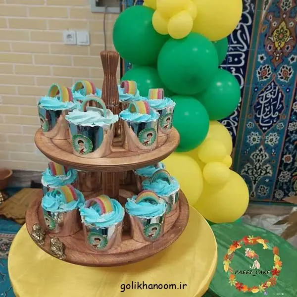 تصویر مرتبط با ایده‌های خلاقانه کاپ کیک برای جشن قرآن با تم سبز و سفید