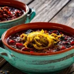 آش لبو شمالی خوش‌رنگ و خوشمزه با چغندر قرمز تازه و سبزی آش