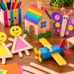 کاردستی با چوب بستنی؛ نمونه‌ای از کاردستی‌های خلاقانه ساخته شده با