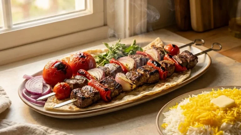 کباب کهتویه هرمزگانی با گوشت آبدار و چاشنی لیمو عمانی