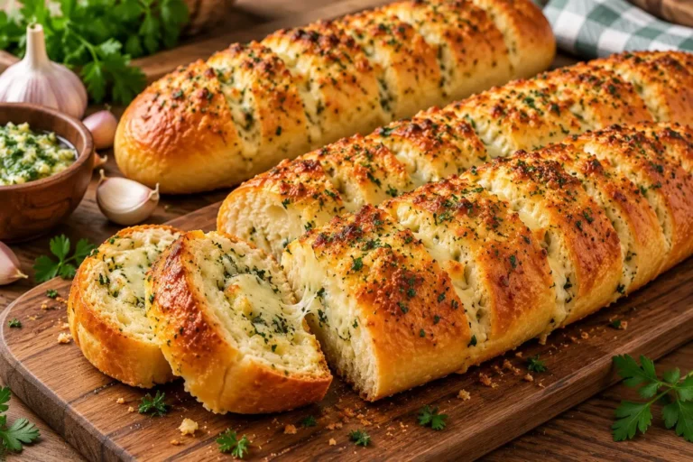 طرز تهیه نان سیر رستورانی؛ نان سیر رستورانی با بافت نرم و رویه طلایی