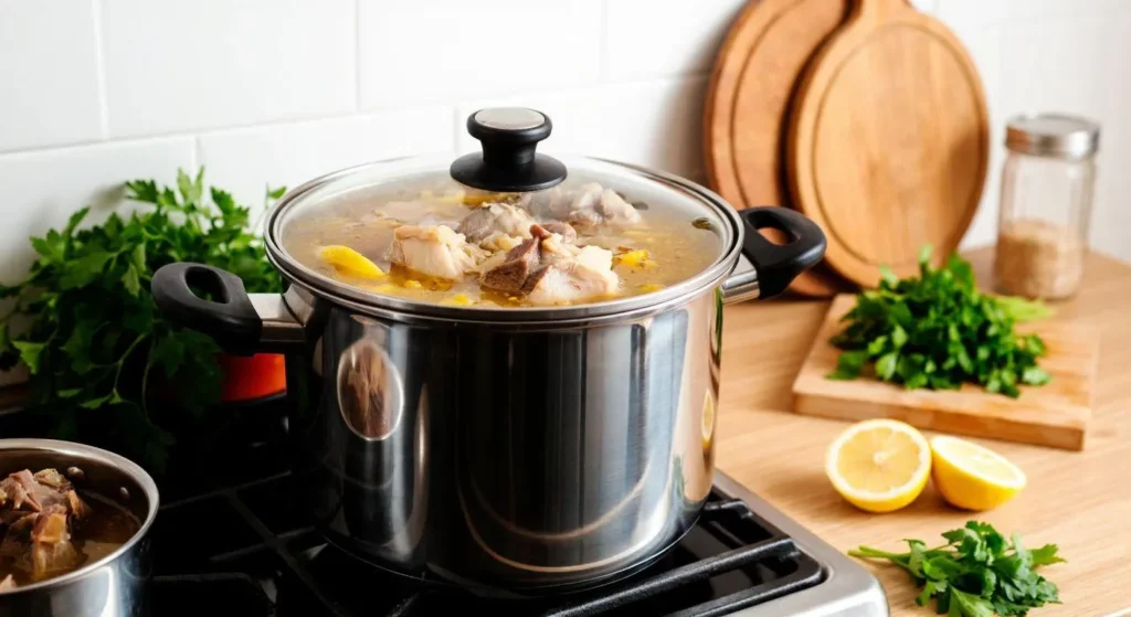 تصویر مرتبط با طرز تهیه کله پاچه خانگی لعاب‌دار و خوش‌عطر به روش طباخی