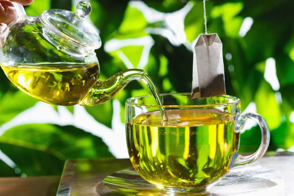 بخور چای سبز برای پوست