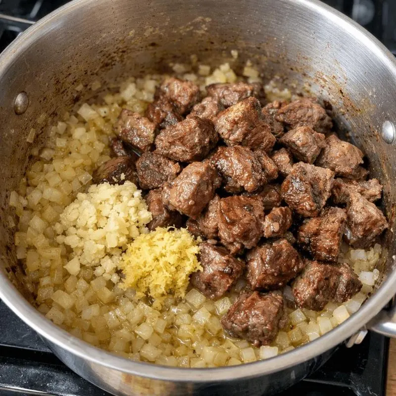 خورشت قیمه خوش رنگ و جاافتاده